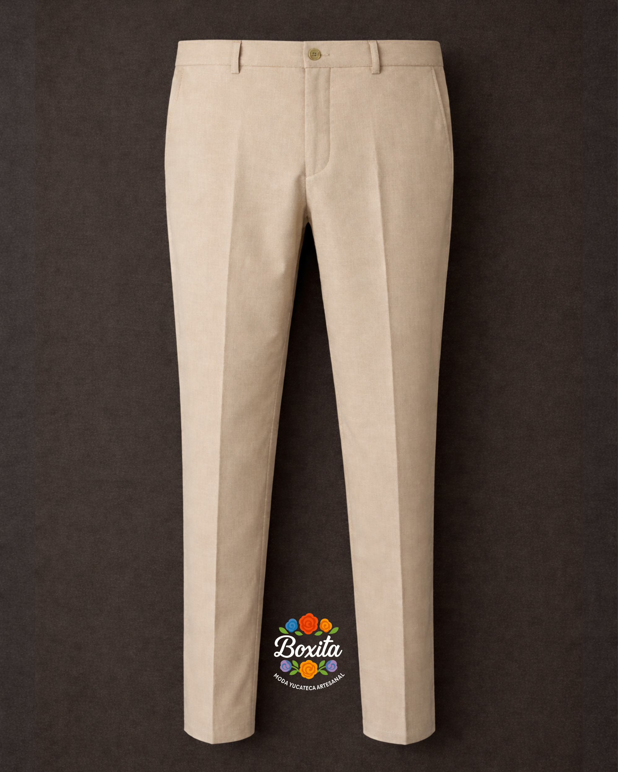 Pantalón de lino Arena Cálida (Caqui)